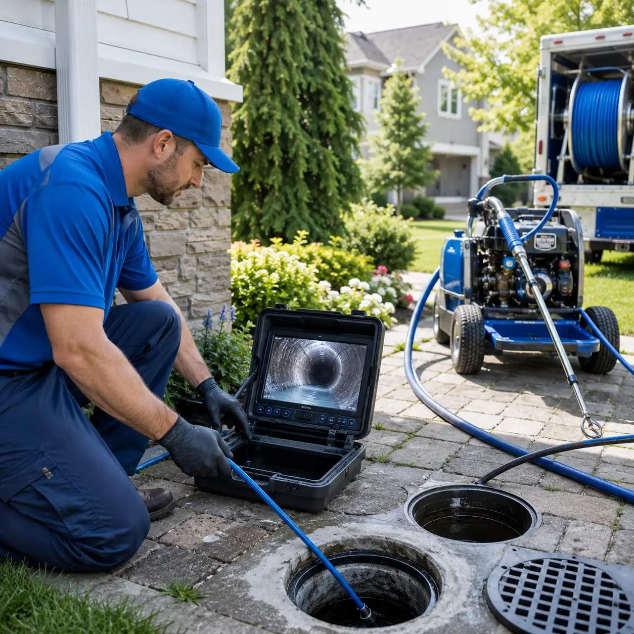 Outdoor drain cleaning professionals serving Newfane, NY