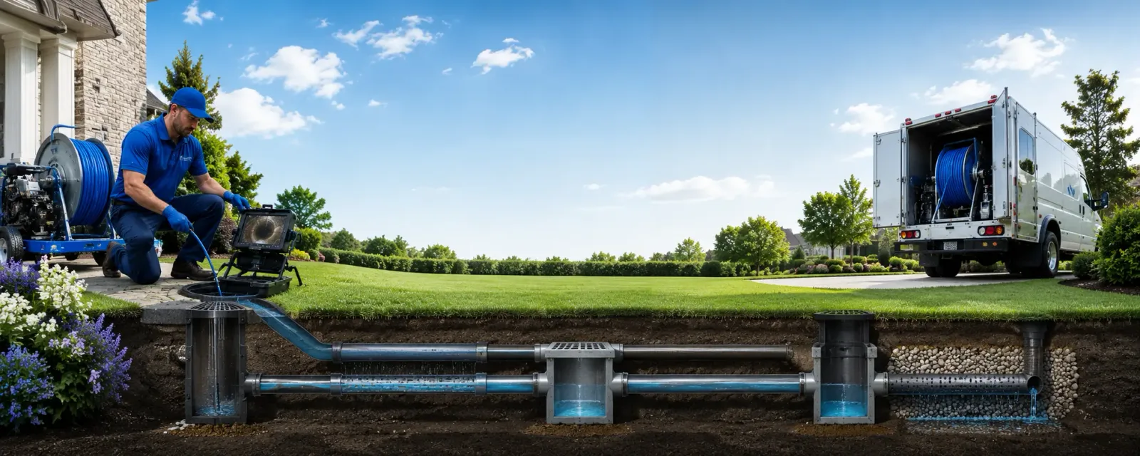 Outdoor drain cleaning information for Newfane, NY